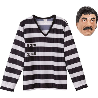 Ghoulish Productions Capo, Mascara El Unisex Adulto, Negro/beige, Estandar