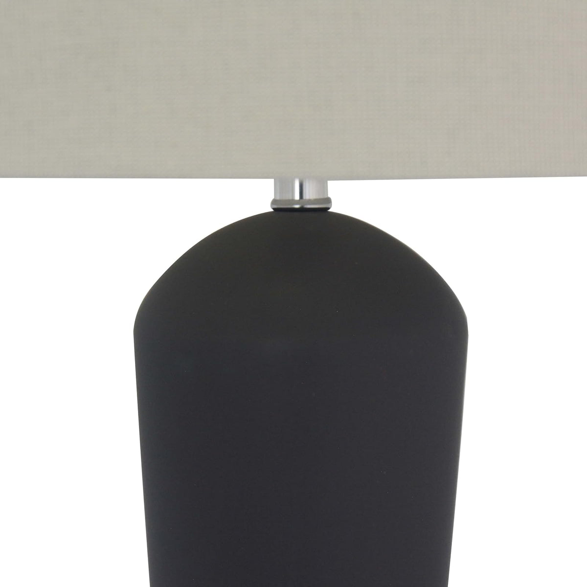 Luzerna CM-0310 Lámpara De Mesa Timo, Color Gris Oxford Mate, 1 Unidad