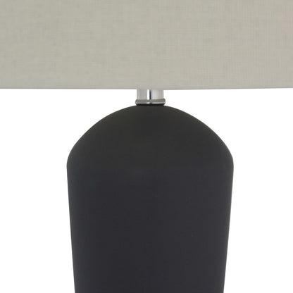 Luzerna CM-0310 Lámpara De Mesa Timo, Color Gris Oxford Mate, 1 Unidad