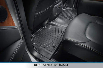 MAX LINER Juego de Alfombrillas de 2 Filas de Ajuste Personalizado para Honda Ridgeline 2017-2025, Negro, A0240/B0240