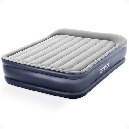 Intex Dura-Beam Cama de Aire Elevada con Bomba Interna - Colchón de aire con bomba interna - Deluxe
