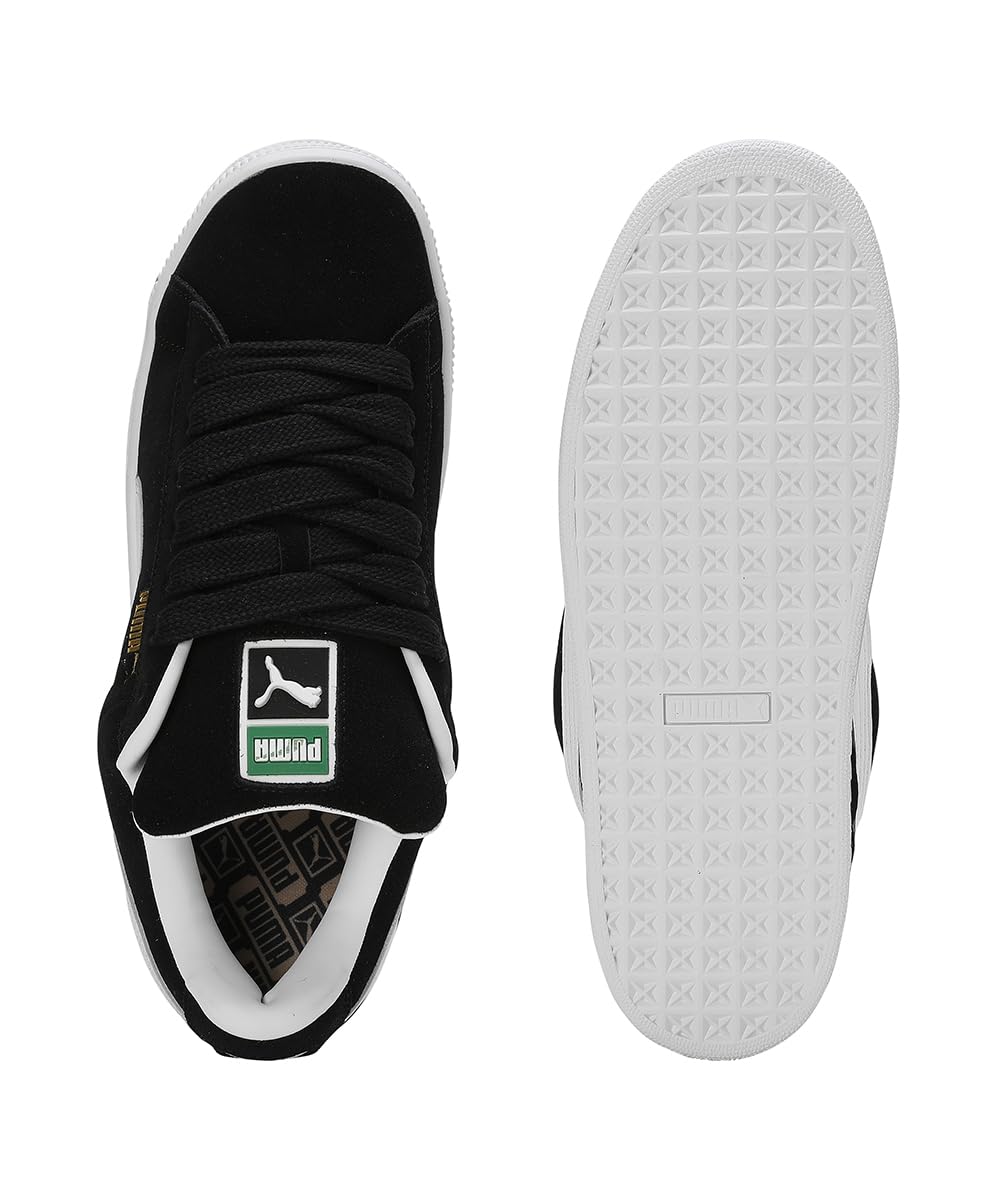 Puma, Tenis Casuales Suede XL, Unisex, Negro, Talla 22