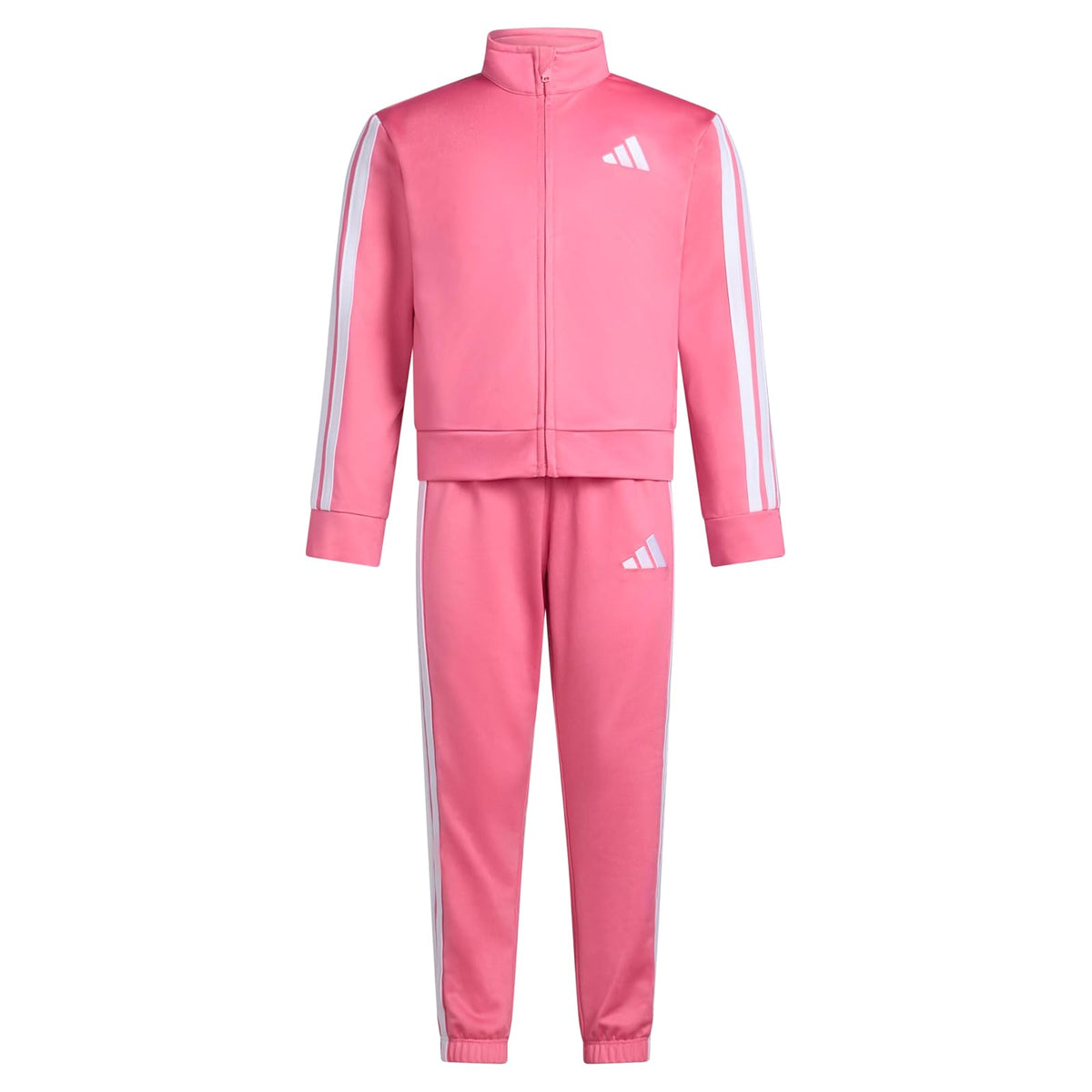 adidas Conjunto clásico de chamarra de tricot y pantalones deportivos con cierre frontal Juego de pistas de tricotNiñas
