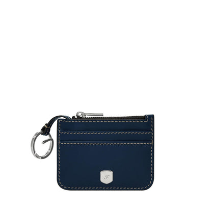 Tarjetero Fossil SL10078545 Lennox de piel en tono azul para mujer
