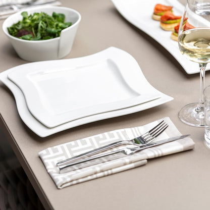 Villeroy & Boch NewWave Collection Juego de cubiertos de 20 piezas, servicio para utensilios de acero inoxidable 4, 18/10, apto para lavaplatos