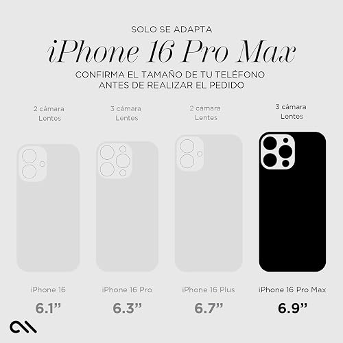 Case-Mate Funda magnética para iPhone 16 Pro MAX Compatible con MagSafe, protección contra caídas de 12 pies - Soap Bubble