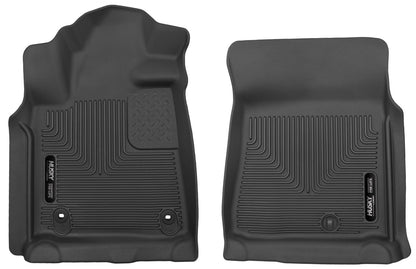 Husky Liners Revestimientos de Piso Delanteros CrewMax/Doble/Cabina estándar, Negro, Floor Liners - Front