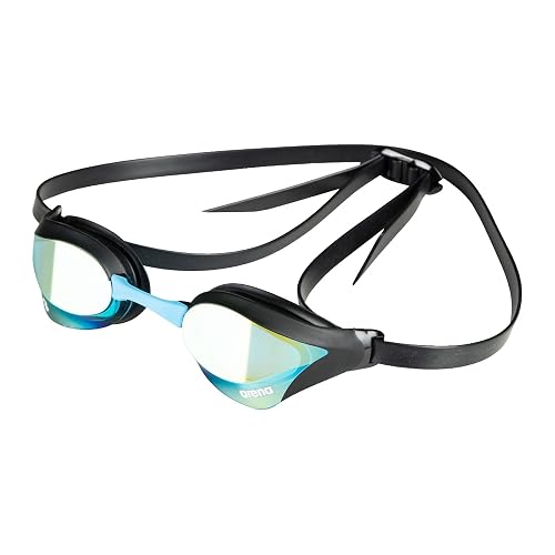 ARENA Unisex Cobra Core Swipe Anti-Fog Racing Swim Goggles for Men and Women Polycarbonate Mirror/Non-Mirror Lens