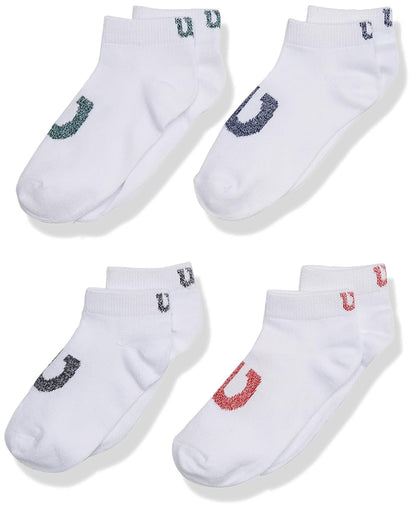 Wilson,Tin para Niño, SÚPER SUAVE, Talla Chica, Mediana y Grande - 17.5 - 21.5 cm - Blancos con Logo en Empeine de Colores - 20