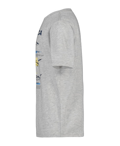 Nautica - Playera de Manga Corta con Cuello Redondo para niño, Suave, cómoda, Ajuste Relajado