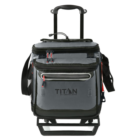 Titan Deep Freeze 60 (50+10) Enfriadores con Ruedas – Enfriador Plegable con Ruedas y Carrito Todo Terreno