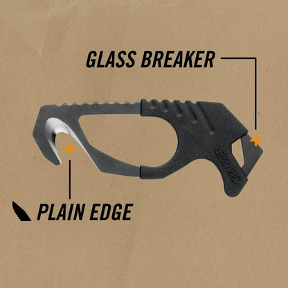 Gerber Gear - Cortador de correa para engranaje, color café coyote [30-000132], tamaño de bolsillo de 5 x 2.5 x 1 pulgadas