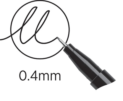 BIC Plumín Intensity Punto Ultra Fino No Traspasa el Papel Escritura Precisa Colores Intensos Surtido de Colores 10 Piezas