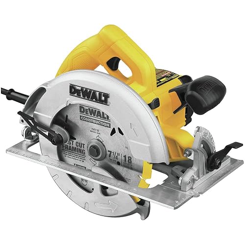 DEWALT Sierra Circular De 7-1/4 Pulgadas, Ligera, Con Cable (Dwe575)