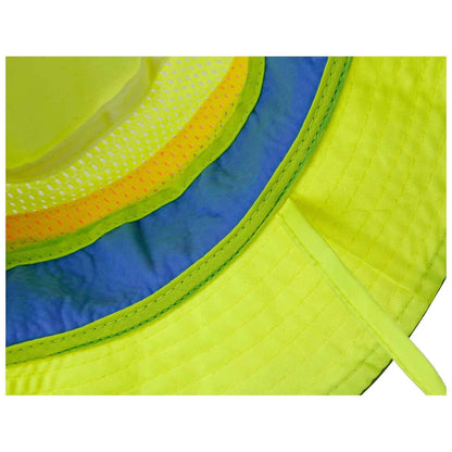 Ergodyne Chill-Its 8935CT gorra de clase evaporativa de alta visibilidad con toalla de refrigeración, pequeña/mediana