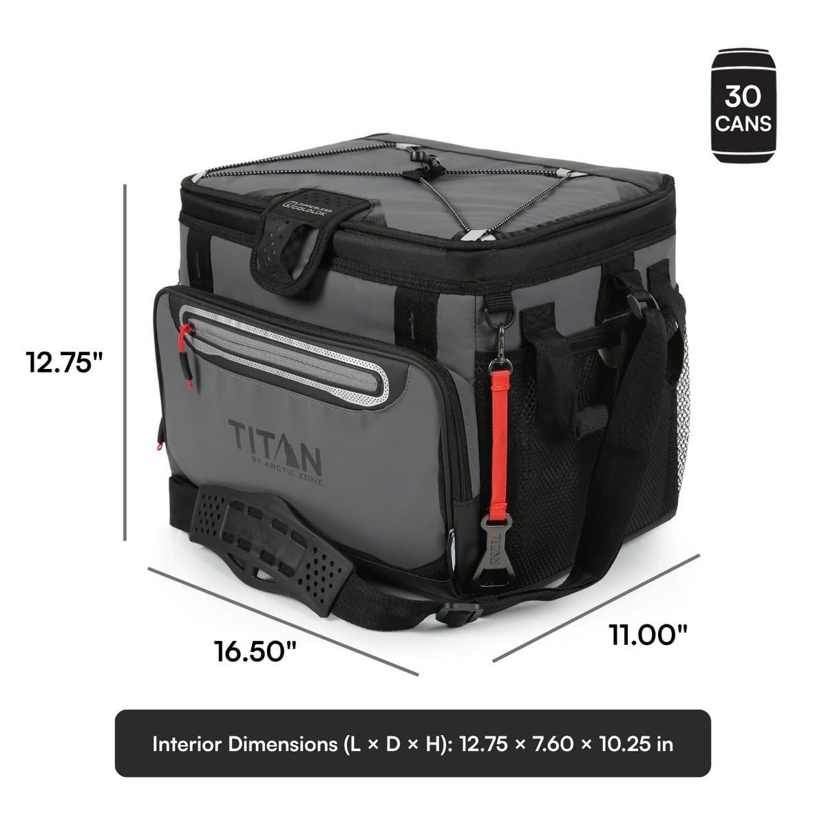 Arctic Zone Titan Deep Freeze Cooler - Zipperless Hardbody Cooler - Camping & Beach Cooler - Small and Large Capacity - Deep Freeze Insulation, HardBody Liner, and SmartShelf