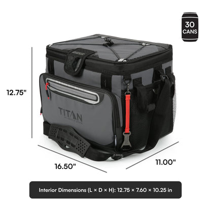 Arctic Zone Titan Deep Freeze Cooler - Zipperless Hardbody Cooler - Camping & Beach Cooler - Small and Large Capacity - Deep Freeze Insulation, HardBody Liner, and SmartShelf