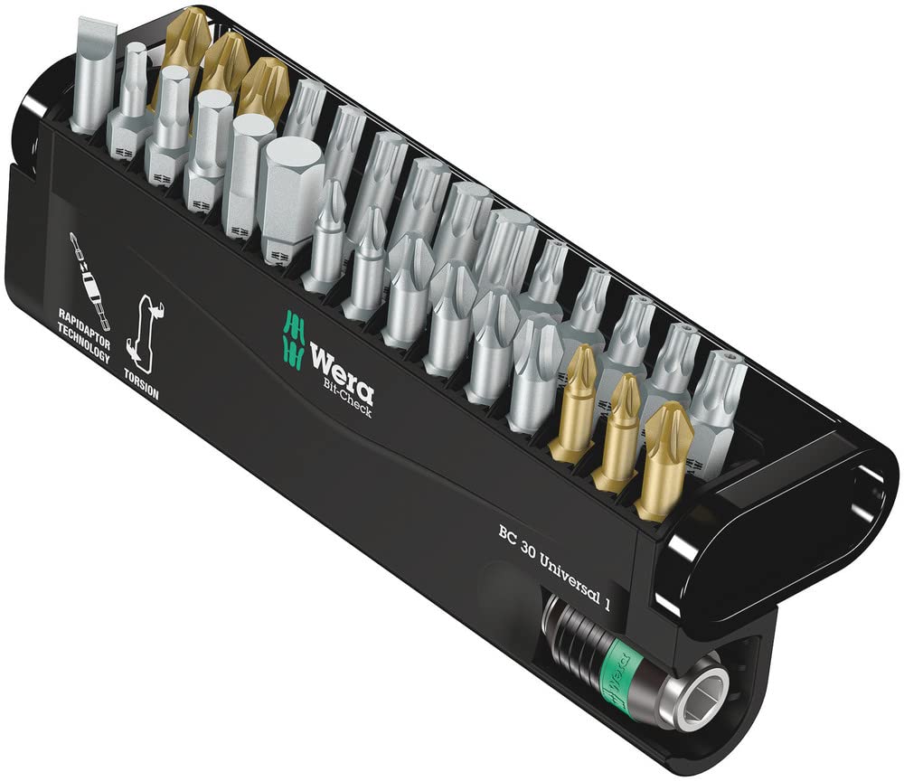 Wera - Universal Rapidaptor Bit-Check, 30 unidades