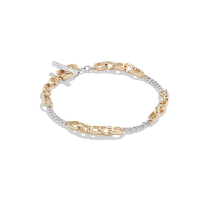 COACH Pulsera de cadena de metal mixto