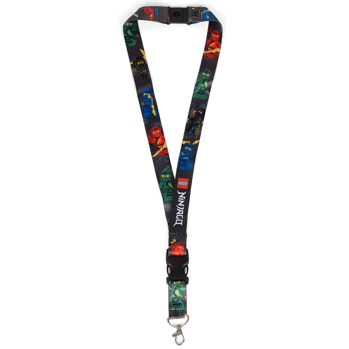 LEGO Cordón, correa para el cuello para llaveros, cordón desmontable para teléfono, llaves, insignia de identificación, con cierre y hebilla de liberación rápida