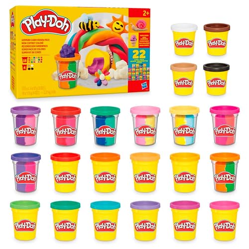 Play-Doh Súper Pack De Colores - 22 Latas De Masa Para Moldear, Manualidades Y Actividades Creativas