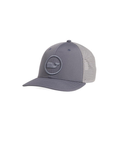 Vineyard Vines Whale Dot Performance Trucker Hat Gorra de béisbol Hombre - Talla Única - Piedra azul
