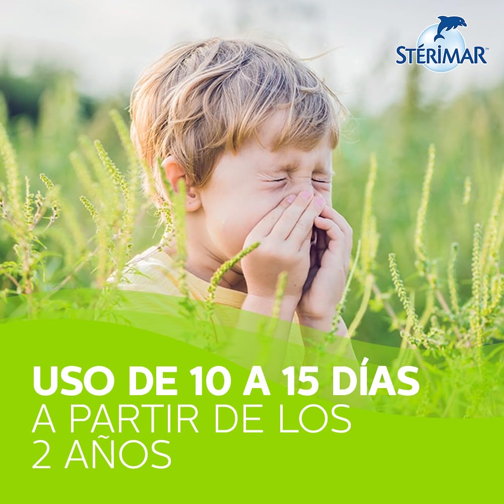 Stérimar Solución Fisiológica Nasal Manganeso 100 ml. | Auxiliar en el Tratamiento y Prevención de Alergias. Uso de 10 a 15 Días. 100% Natural, Eficacia Clínicamente Comprobada.