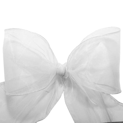Morex Ribbon - Cinta de Gasa con Alambre de 2-1/2 Pulgadas con Carrete de 20 Yardas, Color Blanco