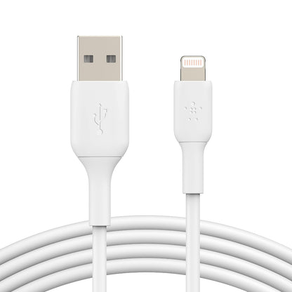 Belkin Cable Lightning a USB-A con Certificación MFi - Blanco - 10 pies