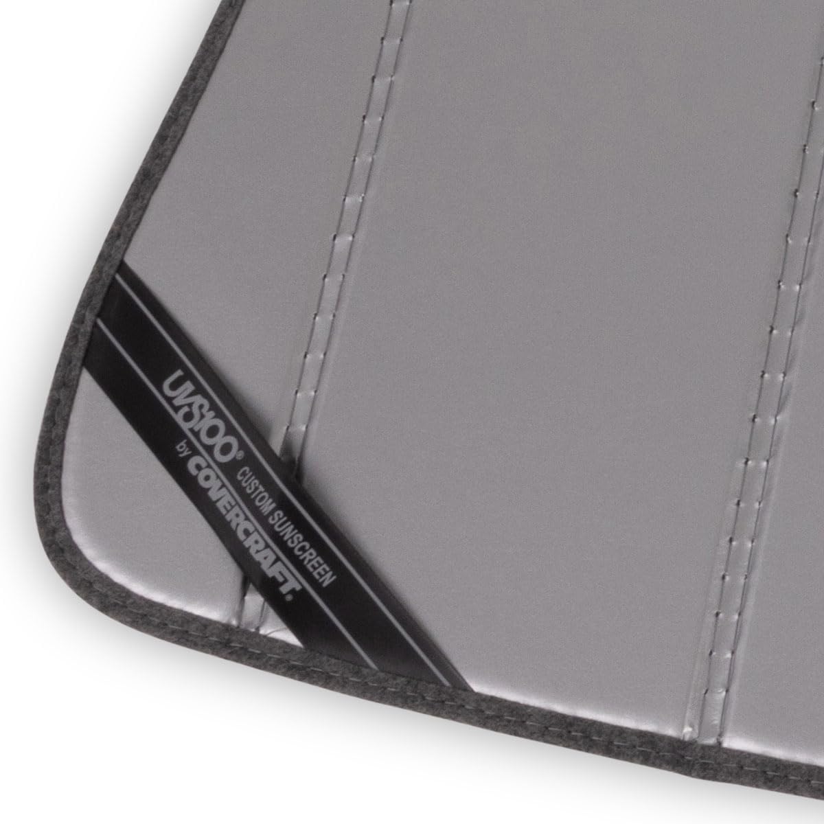 Covercraft UVS100 - Protector Solar Personalizado UV11222SV para Toyota Camry 2012-2017 sin Aviso de Salida de Carril o Luces Altas automáticas, Color Plateado