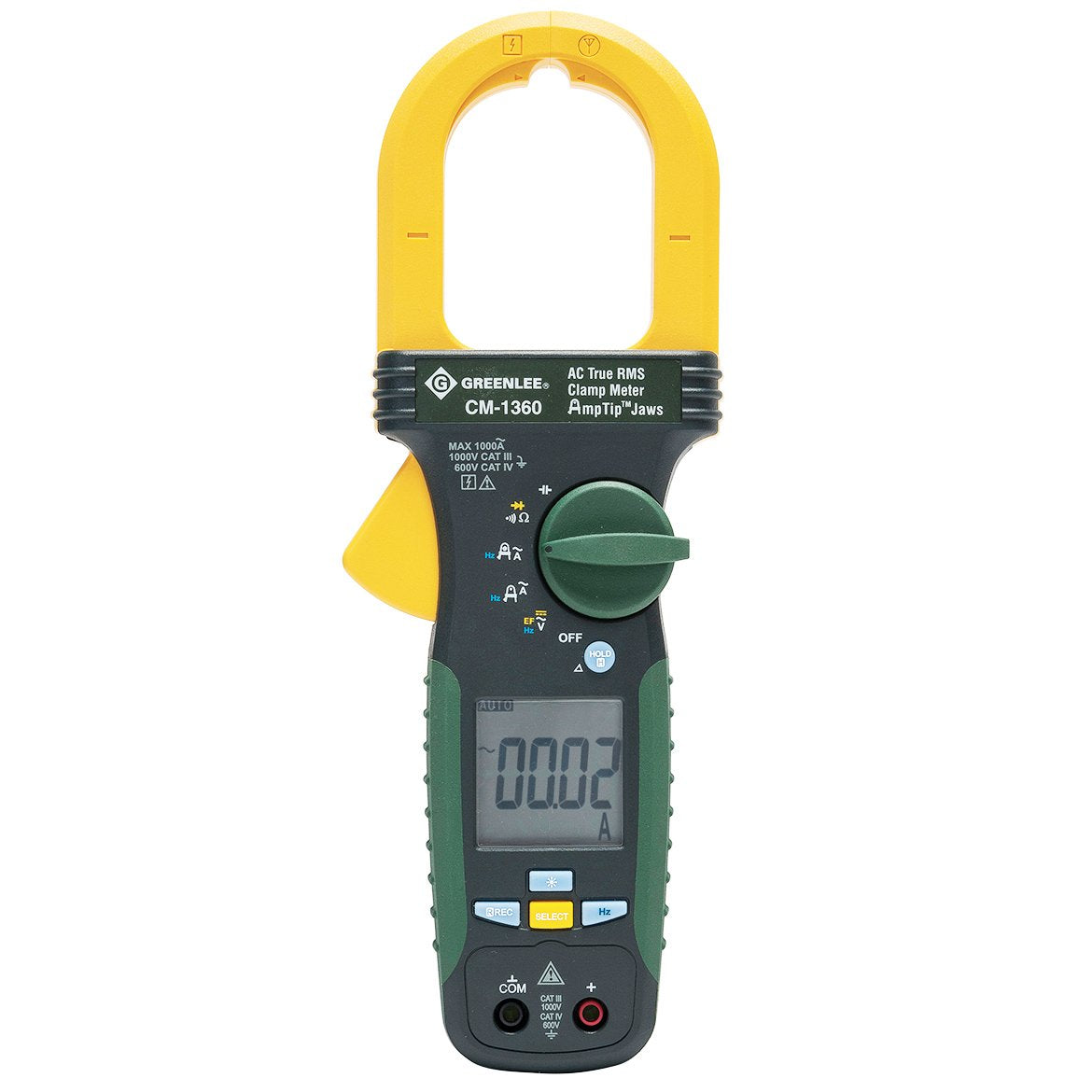 Greenlee - Abrazadera, Amperímetro CA (Cm-1360) (Pop), Instrumentos de Prueba Elec (CM-1360), 1000 AMP