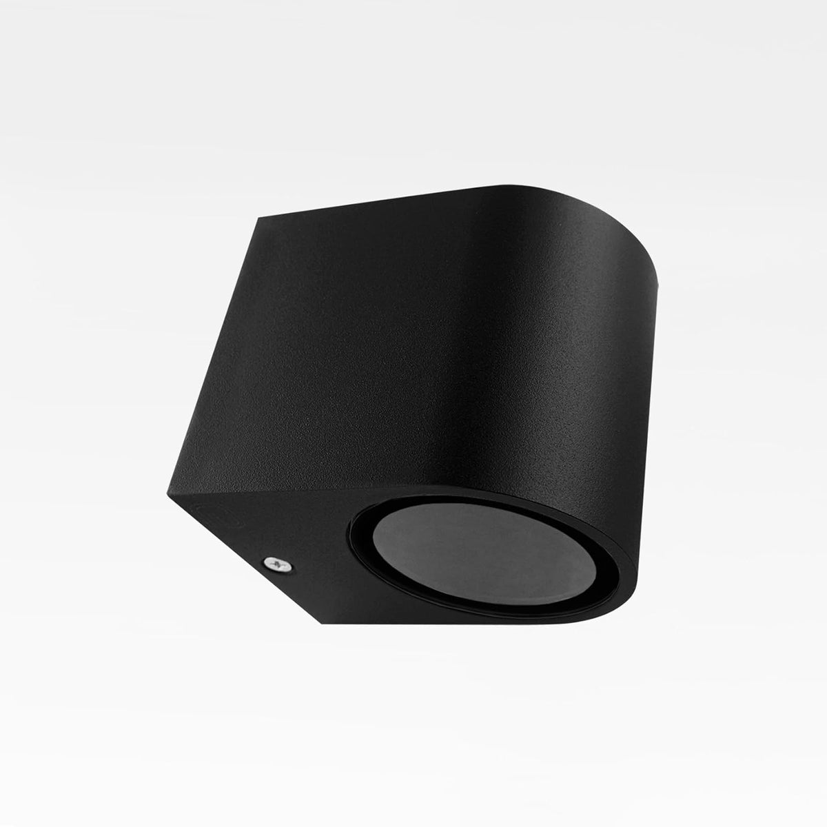 Lampara De Pared Artlite ADE-003, Color Negro, Cilindro, Exterior, Base GU10, Materiales de Alta Resistencia,