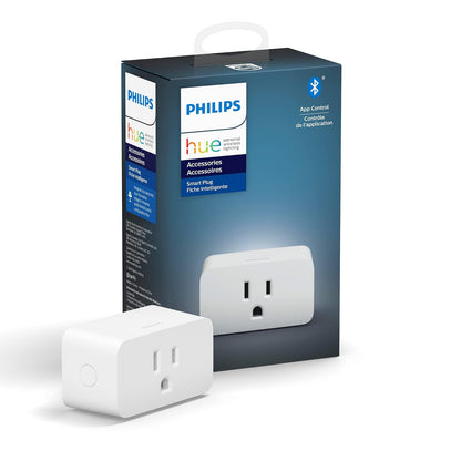 Focos Philips Hue Luz Multicolor 4 Focos A19 + Hue Bridge - Compatible con Alexa + Enchufe Inteligente