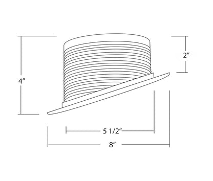 NICOR Lighting 6 pulgadas. Borde de pendiente empotrable blanco con deflector (17711)