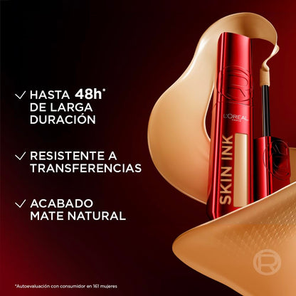 L'Oréal Paris Infallible Skin Ink Base y Corrector 2 en 1, Tono 270, 15 ml | Acabado mate, larga duración hasta por 48h, resistente a transferencias, textura ligera
