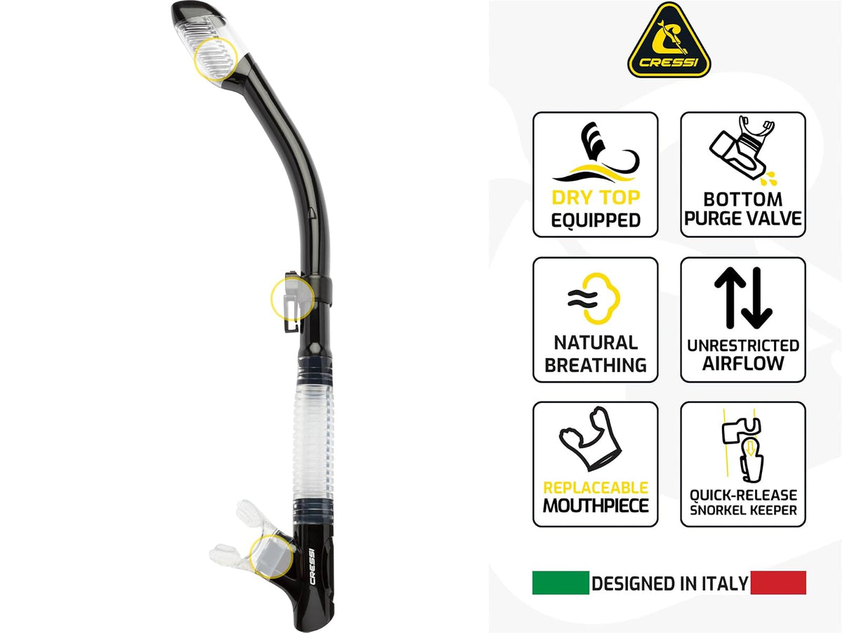 CRESSI Snorkel Tubo Tao Dry Colorama