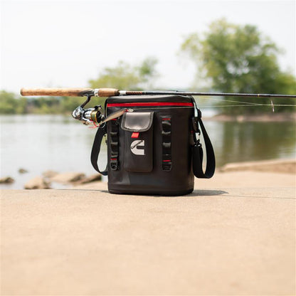 Cummins CMN34718 - Bolsa enfriadora portátil Suave con Aislamiento de Doble Laminado, 12 latas, con retención de Hielo para Trabajo, Campamento, Playa, Color Negro