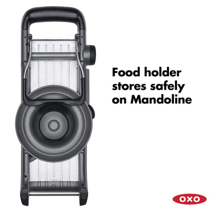 OXO Good Grips – Mandolina del chef 2.0 | Crea fácilmente rebanadas precisas para resultados de calidad profesional, hojas de arruga/gofre, hoja de acero inoxidable