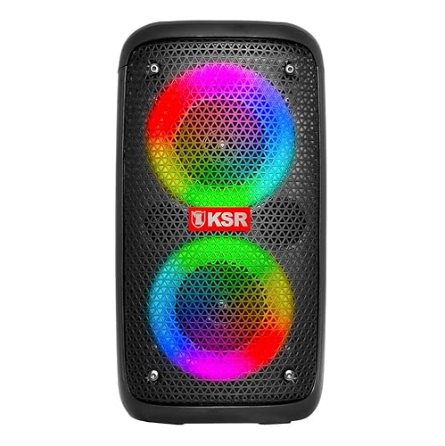 Kaiser Bocina Recargable Circle Light 2X3 Pulgadas Bafle 10W RMS KSW-5003