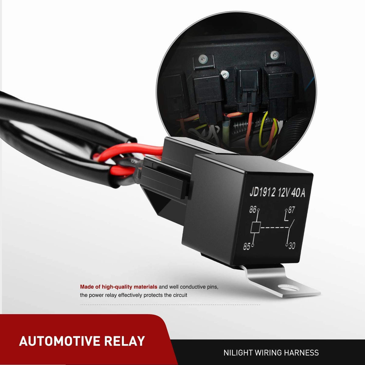 Nilight - Barra de luces LED de 22 pulgadas y 480 W, triple fila, combinación de puntos de inundación, impermeable, iluminación para conducir fuera de carretera con arnés de cableado todoterreno para barcos, camionetas, SUV, ATV UTV, 2 años de garantía