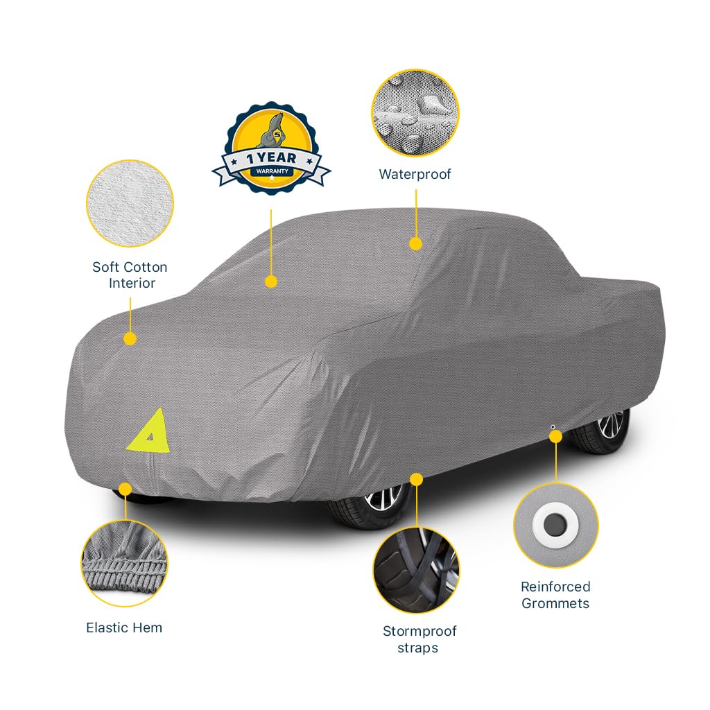 Seal Skin Covers Funda Impermeable para camión, protección Total para Exteriores con protección contra Rayos UV, Lluvia y Nieve, hasta 228" de Largo x 68" de Alto, Cabina máxima de 144"