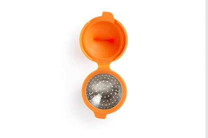 Lekue - Huevera para huevos escalfados, Anaranjado, Juego de 2, 1