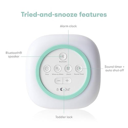 Frida Baby | Reproductor de Sonido 3 en 1 + Despertador + Luz de Noche | Entrenador para Dormir y Despertar | Infantil | Blanco