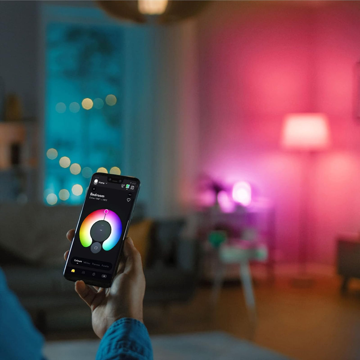 LIFX Color, BR30 1100 lúmenes, bombilla LED inteligente Wi-Fi, miles de millones de colores y blancos, no requiere puente, funciona con Alexa, Hey Google, HomeKit y Siri (2 unidades).