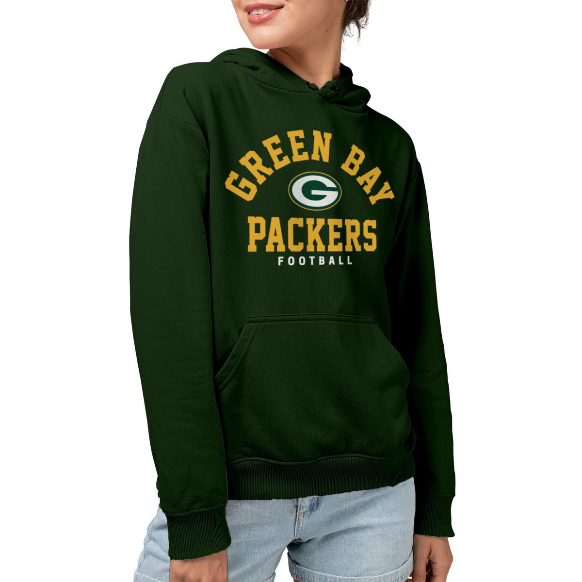 Junk Food Green Bay Packers - Sudadera con Capucha clásica con Logotipo del Equipo Sudadera con Capucha Unisex Adulto