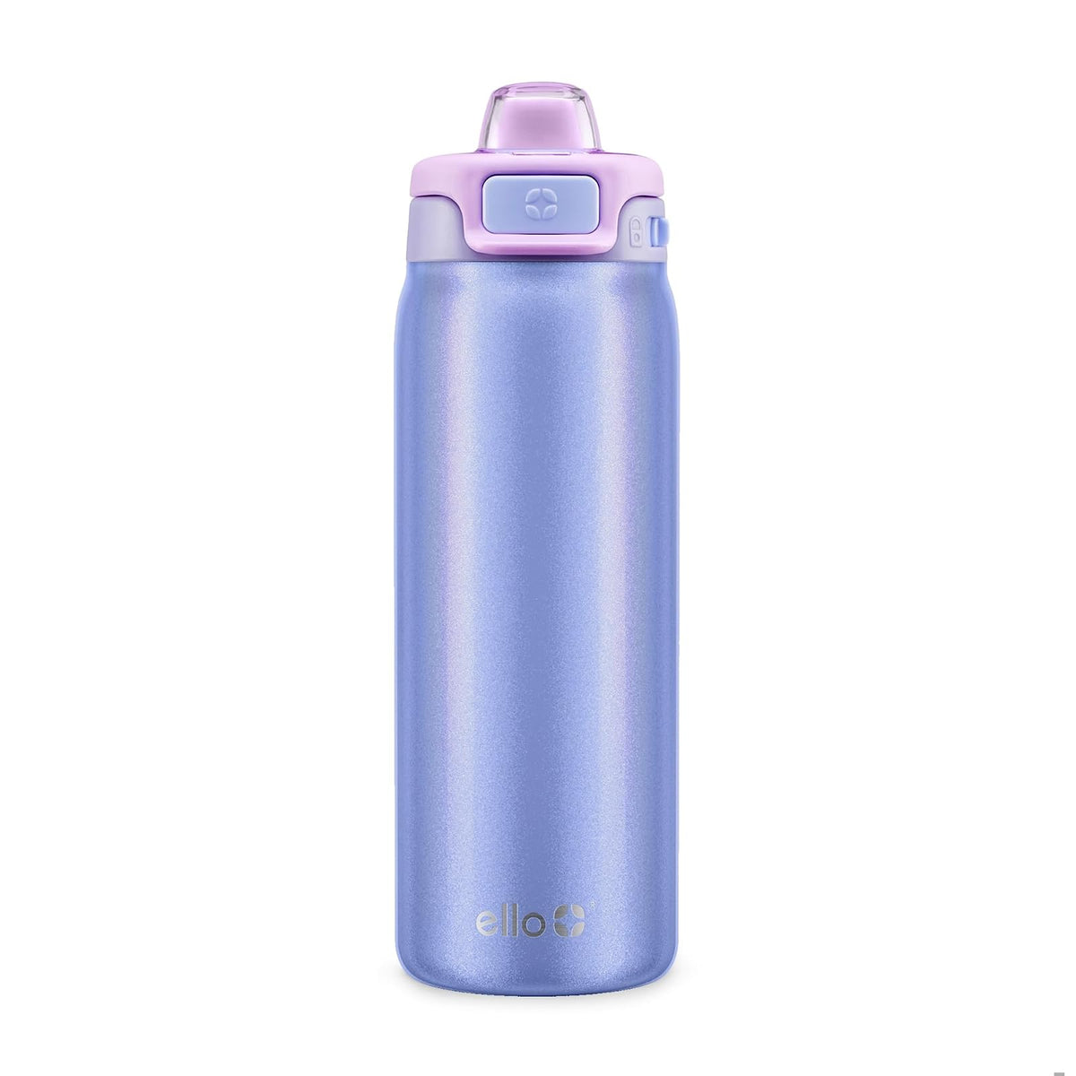 Ello Kids Pop & Fill - Botella de agua de acero inoxidable de 18 onzas con tecnología de llenado rápido, aislamiento al aspiradora de doble pared, tapa de bloqueo a prueba de fugas, sin BPA, regalos