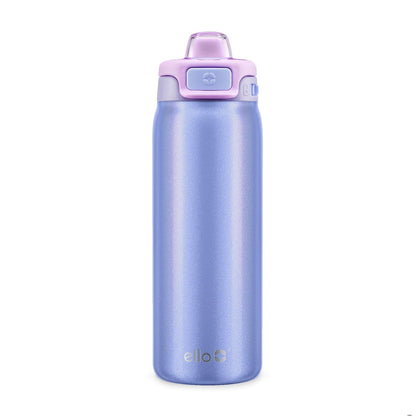 Ello Kids Pop & Fill - Botella de agua de acero inoxidable de 18 onzas con tecnología de llenado rápido, aislamiento al aspiradora de doble pared, tapa de bloqueo a prueba de fugas, sin BPA, regalos