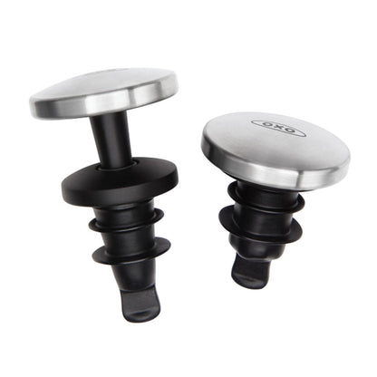 OXO SteeL - Tapón expandible para vino (2 unidades)