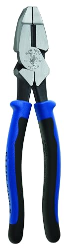 Klein Tools KT210-9 Pinza de Electricista Alta Palanca, 9 | Alta palanca para cortar cable grueso con menos esfuerzo; ofrece agarre firme, control y precisión en cada trabajo.