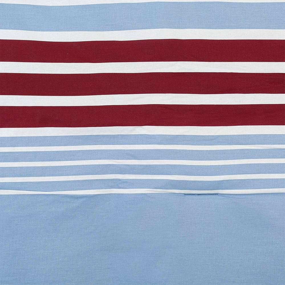 Nautica, Set de Edredón King 100% Algodón, Color Azul, Clermont Blue.